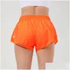 Ioga roupa de ioga l-091 shorts baixos shorts respiráveis seco rápido esportivo embutido esportes curtos zíper bolsos lados de zíper running sweetpants otrs7