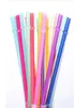 105inch Colorful Plastic Drinking Straws 26cm Reusable straws for tall skinny tumblers PP candy color straws for cocktail bar1382811