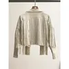 Ladies Fashion Solid Color Fringe Faux Suede Leather Jacket Women Y2k Fringed Hem Tassel Cardigan Crop Tops Motor Biker Jacket 240428