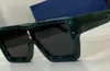 Mężczyznowe okulary przeciwsłoneczne marmurowe zielone czarne soczewki z kamieniami One Piece soczewki okulary przeciwsłoneczne z pudełkiem6848912