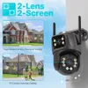 4K 8MP HD Wi -Fi PTZ Camera Outdoor 4MP Dual Lins Dual Excher Dual Screen AI AIT -отслеживание IP -камеры CCTV Audio Videio Surveillance P2P ICSEE 240430