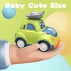 BABY Cartoon Toy Car Mini Press Go Vehicle Inertia Pull Back Early Education Education Growling Toys per Toddlers Boys 240430