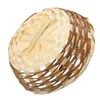 Dinnerware Sets Handmade Bamboo Fruit Basket Storage Woven Empty Gift For Portable Dessert Plate Snack Dried