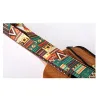 Accessoires Gitarrengurt Ethnisches Muster Hawaii Style Ukulele -Gurt Verstellbarer Nylon -Clip mit Hakengürtelschlinge Ukulele -Gitarren -Accessoires