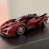 Compatible with LEGO 10519 Metal Red Apollo EVO Sports Car Model High Difficulty Assembly Block Toys