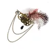 Bow Gines Steampunk Lyck Pin