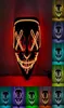 Maschera horror di Halloween Maschera LED LED illuminazione El Wire Glow Scary in Dark Masque Festival Supplies GC0924X27770605
