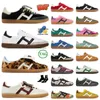 2024 Wales Bonner Pony Leopard Designer Shoes Platform Classics Cloud White Core Black Sporty Rich Collegiate Green Men Kvinnor Skate Trainers Low Sneakers Dhgate