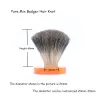 Borstel Boti Shd Pure Mix Badger Handmade Hair Knoop Fan Type Shaving Brush Kit Herenbaard Dagelijkse benodigdheden Gereedschap