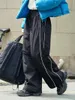 Damesbroek geniet van 2024 winter dames straat sport geplooide trekkoord vracht Koreaanse mode warme joggingbroek casual broek