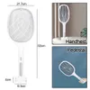 3000V Vlish à mouches Swatter Killer Fly Zapper Racket avec lampe UV RECHARGable Mosquito Trap Anti Insect Bug 240415