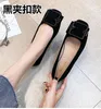 Casual Shoes Black Single Women's Flat Lefu Soft Sole Shallow Mouth Ballet bekväm gravid