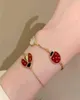 Fanjia cky armband Sterling Sier Seven Star Dybug Five Flower Bracelet Pted 18K Gold High Fashion Clover Female8089121