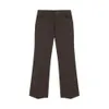 Pantalon masculin Laispue Courbe Couper déconstruit Pantalon de travail de tas de baril à baril droit déconstruit brossé