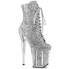 Scarpe in passerella da 20 cm, scarpe da modello femminile, stivaletti di tacchi alti, nightclub Stiletto Pole Dancing