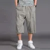 Heren Summer Oversize Fat Cotton Shorts Men Cargo Short Casual Plus Size bijgesneden broek Sport Tactical Baggy Pants Losse 5xl 6xl 240430