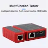 Tools OULX HDMICOMMATIBLE HD -Netzwerkkabel -Tester RJ45 Network LAN 8p8c POE Anti Burn RJ11 Telefonleitung Tester POE -Schutz