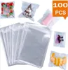 Gift Wrap 100pcs Transparent Self Sealing Small Plastic Bags Jewelry Packing Adhesive Cookie Candy Packaging Bag5289386