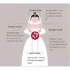 Barnflickor Bågar Spets Flower First Communion Princess Tulle Ball Gown Wedding Party Dress 2-14 år BC14774
