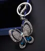 Tornari a farfalla di lusso Crystal Rhinestone Borse Charms Accessori a sospensione animale Accessori Fashion Women Car Key Catene R8131555
