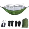 Hammocks Hammock Camping with Mosquito Net Green Outdoor Garden Chair Swing 2 People Strong for Leisure Free Shipping Adult Hammocks
