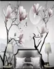 Whole3d Po Wallpaper Muraux muraux 3D Muraux 3D NOUVEAU chinois magnolia fleuriste murale peinture décorative fond d'écran F9074341