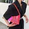 Bolsas de noite macaron geléia transparente bolsa de ombro moda moda versátil estilo plástico de mão feminina feminina legal
