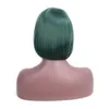 high short bob wave female hair wigs chemical fiber Xuchang temperature Aisi silk wig set