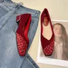 Zapatos informales Sólido Transporte de la trenza poco profunda en el tacón en 2024 Trabajo de moda de verano Toe Suede Gran tamaño Mujeres mocasines