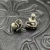 Boucles d'oreilles de coeur Chr Brand CH Crooker pour les hommes et les femmes 925 Sier aiguille sterling sier utilisé les hip hop