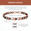 Bracelets de liaison Befoshinn Trendy Magnétique en forme de cœur Bracelet Bracelet Bracelet Pure Copper Bangle Cadeau pour