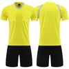 Customized Name Number Men Referee Uniforms Soccer Football Jerseys Shorts Shirts Suit Thailand Clothes Judge Sportswear240417