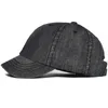 Ball Caps Short Brim Denim Baseball Cap Heren Modieuze Dad Hoed Casual verstelbare vrachtwagenstijl Laag profiel Q240429