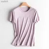 T-shirt damski MRMT 2024 NOWOŚĆ towar w dekolcie bawełniana T-shirt damski jedwabny bawełniany krótki rękaw Pure Cotton Top T-Shirtwx