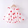 Girls 'Dress Cotton Summer New Baby Princess Abito da bambina Scapa per bambini Sunda da prese per bambini