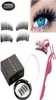 Magnetiska ögonfransar med 4 handgjorda magneter Naturliga ögonfransar Återanvändbara ögonfrans presentförpackning False7250810