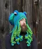 Backeskull Caps drôle crochet tricot barbe pouce pouce néon néon hiver tiède Cosplay tentacule pirate pirate coiffure calice par8399108