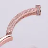 new wide gold sliver Unisex nail bracelet plated 18K jewelry bracelets for women girl ladies luxury jewlery designer birthday Wedding Party engaged sets daily