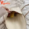 Yogodlns enveloppe d'été sac de paille pour femmes sac de plage de la mode Bohemian Style épaule crossbody sac tressé d'embrayage de sac à main 240422
