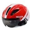 Aero Ultralight Goggle TT Road Bicycle Helmet InMold Racing Cycling Bike Sports Safety TimeTrial Helme 240422