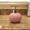 Liquid Soap Dispenser Creative Solid Color Ceramic Lotion Hand Bottle Storage Kitchen Bathroom Accessories