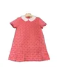 Luxury Girls full letter printed dresses summer kids designer clothing children lapel short sleeve pleated dress Z7961
