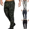 Pantalon masculin pantalon pour hommes décontractés camouflage pantalon de printemps brossé élastique imprimé avec sangle à la cheville.