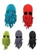 2018 Novo em unissex Octopus inverno máscara de lã quente máscara face squid tampa cthulhu tendacles gorro chapéu c181116018174120