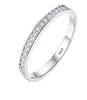 Bague de fiançailles des femmes Small Zirconia Diamond Half Eternity Wedding Band Solid 925 STERLING Silver Promise Anniversary Anniversary Rings R0121611471
