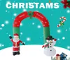 Decorazione natalizia all'aperto gonfiabile per esterni snowman arco Merry natalizi di natale per la spesa del centro commerciale decorazioni natalizie3809636