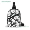 Rugzak sling tas schattig panda beer borst pakket crossbody voor fietsen reizen wandelen