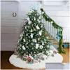 Рождественские украшения Snowy White Tree Юбка P Faux Fur
