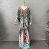 Ethnische Kleidung afrikanische Maxikleider für Frauen traditionelle Dashiki Kaftan Robe Elegante Damen Perlen ausgefallene Abaya Caftan Muslim Church Long