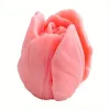 Velas 3d tulipas capa mofo feito artesanato com sabão de silicone de molde de silicone molde de flores diy molde formulam suprimentos de sabão produzindo sabão